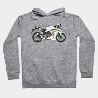 Ride cbr500r white Hoodie